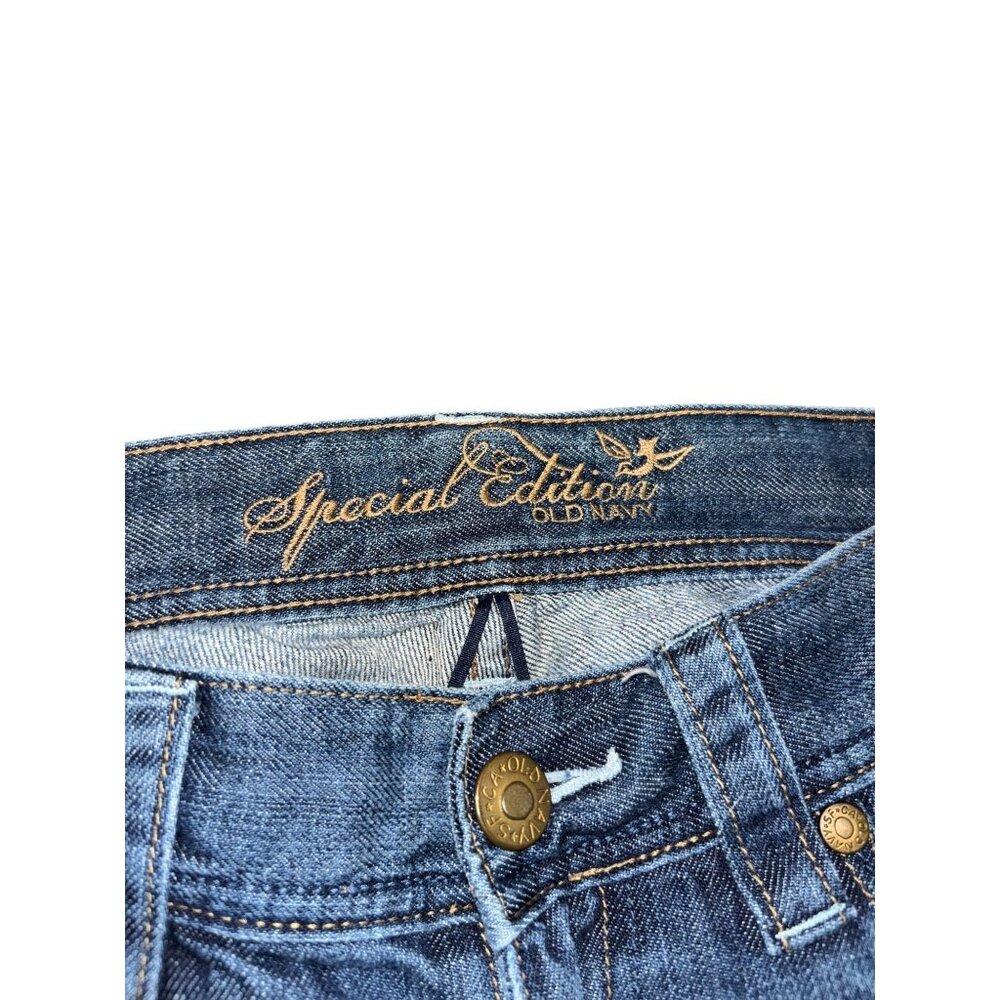 Old Navy Special Edition Low Waist Size 4 Distressed/Knee Hole Denim Jeans - Picture 5 of 7